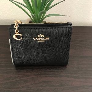 Coach Snap Card Case Black